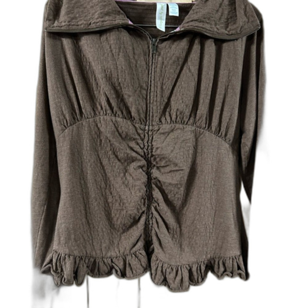 Matilda Jane Brown Zip-Up jacket‎